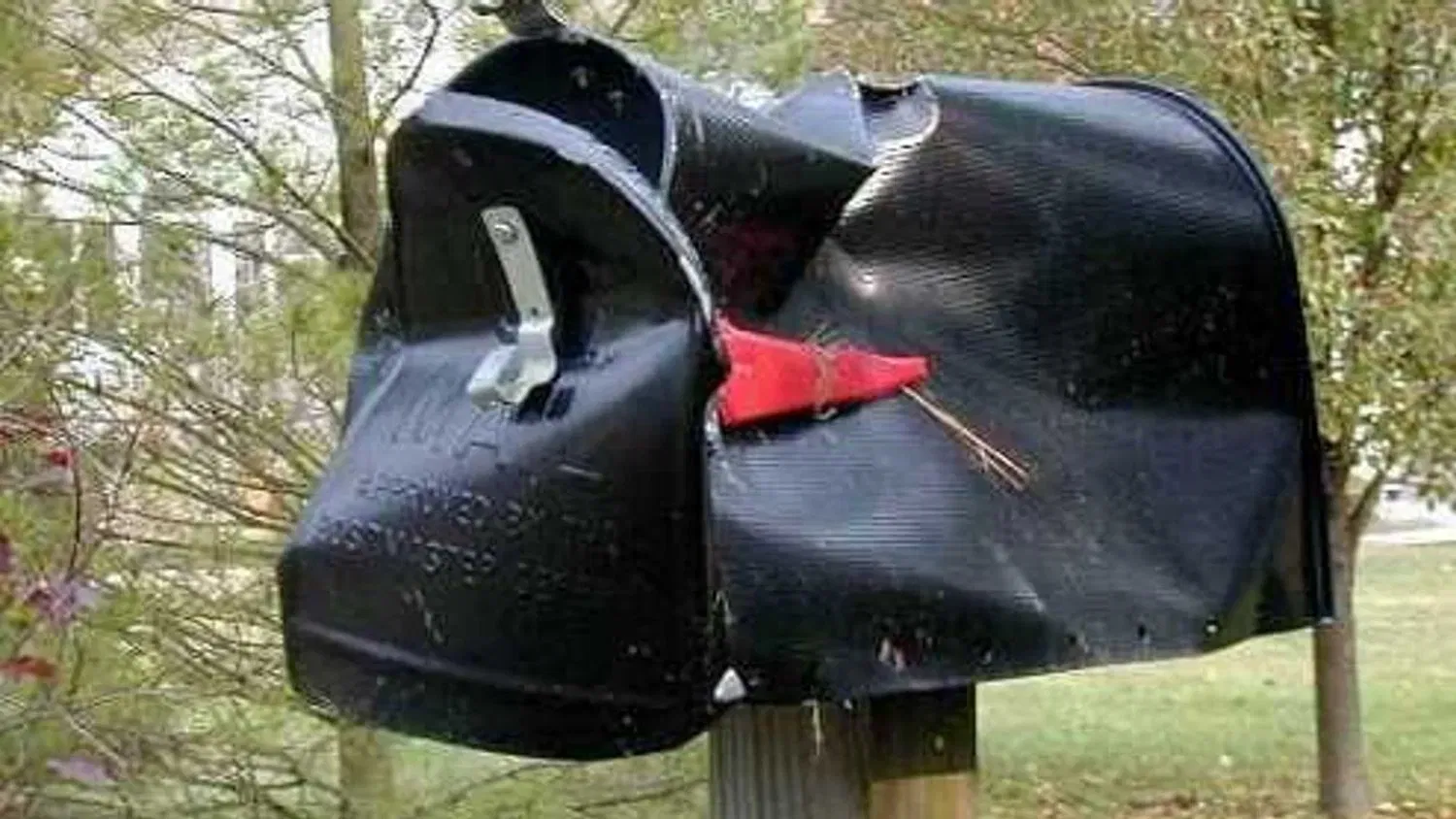 Damaged Mailbox